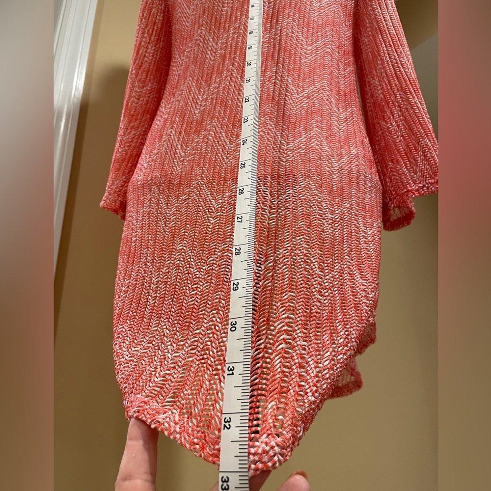 Jordan Taylor Coral & White herringbone Cover-up M - Picture 7 of 7